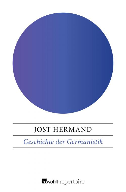Cover of the book Geschichte der Germanistik by Jost Hermand, Rowohlt Repertoire