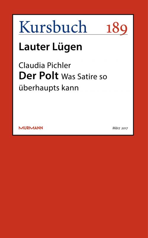 Cover of the book Der Polt by Claudia Pichler, Kursbuch