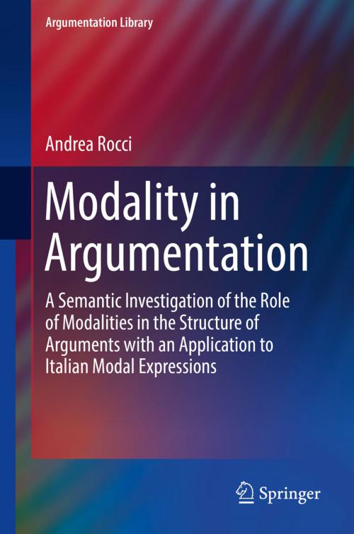 Cover of the book Modality in Argumentation by Andrea Rocci, Springer Netherlands