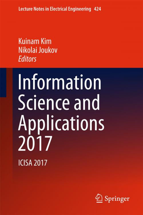 Cover of the book Information Science and Applications 2017 by , Springer Singapore