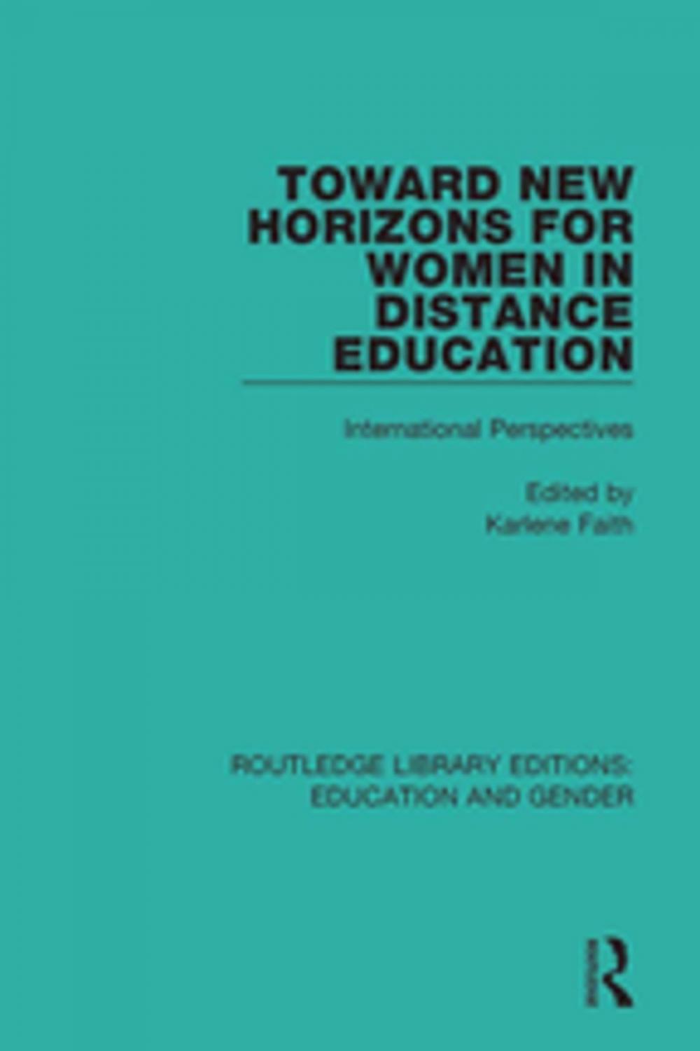 Big bigCover of Toward New Horizons for Women in Distance Education