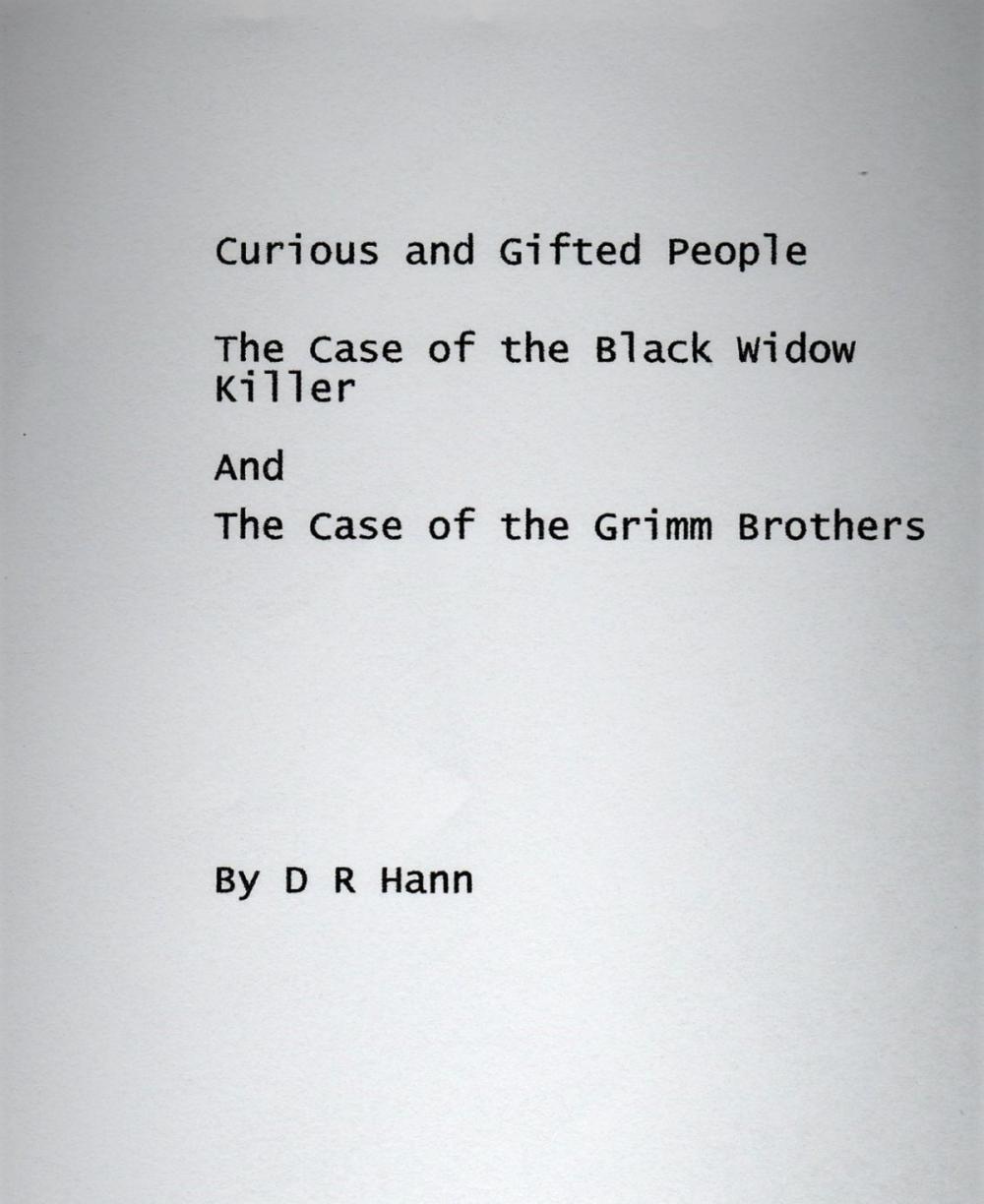 Big bigCover of Curious and Gifted People The Case of the Black Widow Killer And The Case of the Grimm Brothers