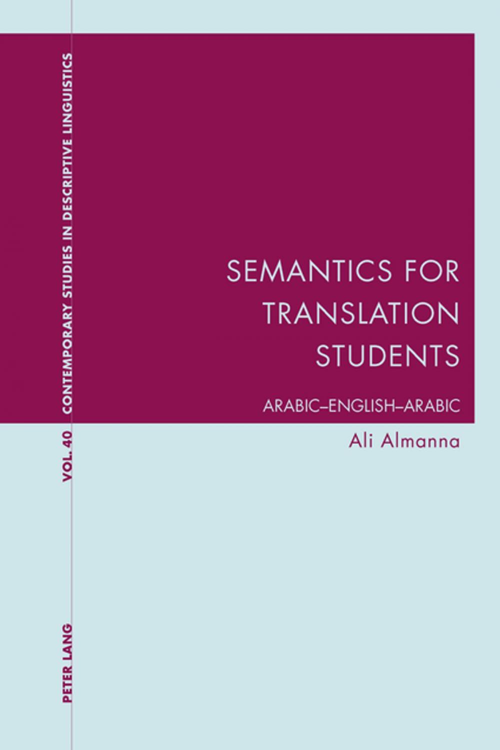 Big bigCover of Semantics for Translation Students