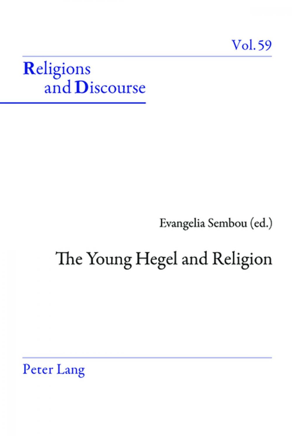 Big bigCover of The Young Hegel and Religion