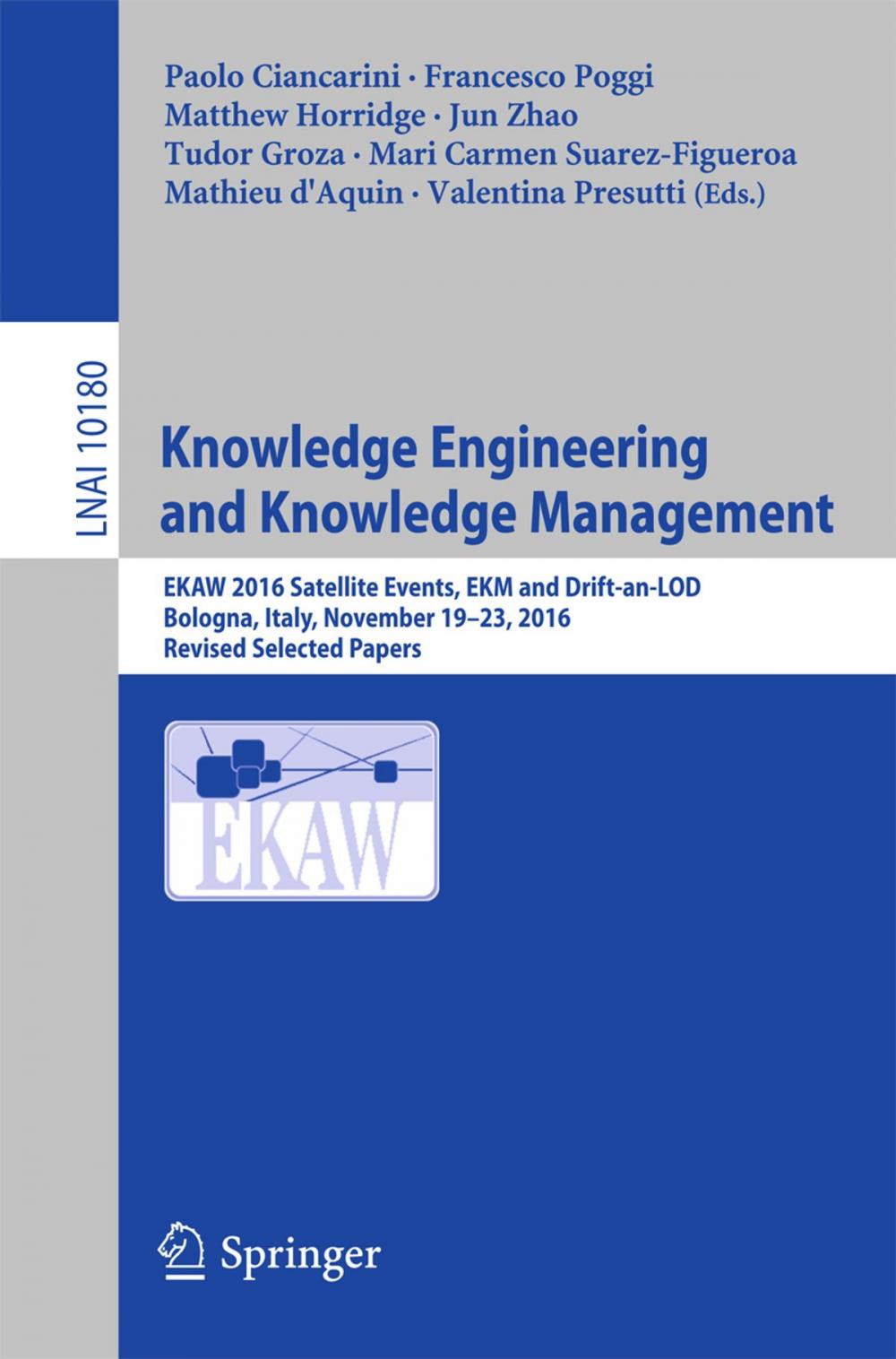 Big bigCover of Knowledge Engineering and Knowledge Management