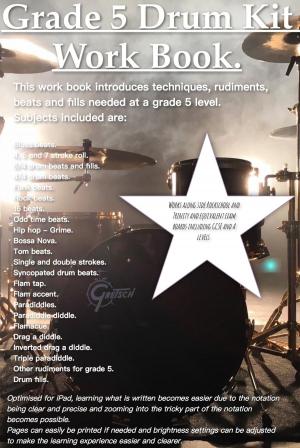 Cover of Grade 5 Drum Kit Work Book.