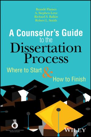 Cover of the book A Counselor's Guide to the Dissertation Process by Robert W. Fitzgerald, Brian J. Meacham