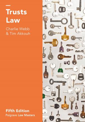 Cover of the book Trusts Law by J. Brannigan