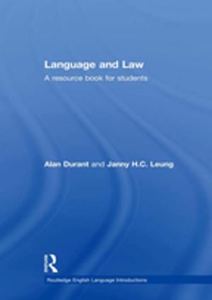 Book cover of Language and Law