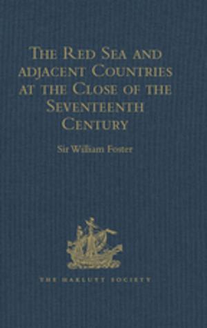 Cover of The Red Sea and Adjacent Countries at the Close of the Seventeenth Century