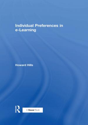 Cover of the book Individual Preferences in e-Learning by Martin Farmer Burns