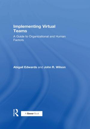 Cover of the book Implementing Virtual Teams by RossW. Duffin