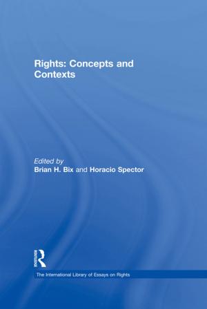 Cover of the book Rights: Concepts and Contexts by Karen Strohm Kitchener, Sharon K. Anderson