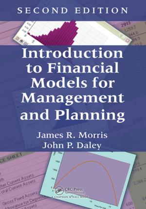 Cover of the book Introduction to Financial Models for Management and Planning by WilliamL. Chapman