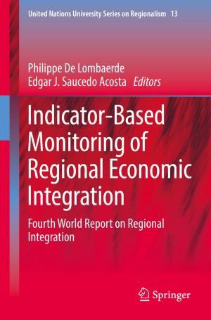 Cover of the book Indicator-Based Monitoring of Regional Economic Integration by Cecilia Tortajada, Andrea Biswas-Tortajada, Yugal K. Joshi, Aishvarya Gupta, Asit K. Biswas