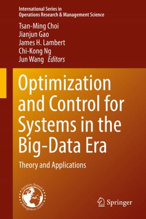 Cover of the book Optimization and Control for Systems in the Big-Data Era by 