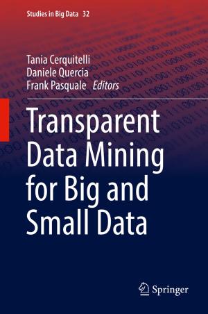Cover of the book Transparent Data Mining for Big and Small Data by Arjan van der Schaft