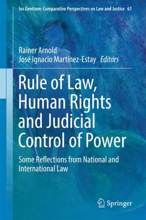 Cover of the book Rule of Law, Human Rights and Judicial Control of Power by Marius-Nicusor Grigore, Lacramioara Ivanescu, Constantin Toma