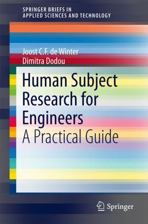 Cover of the book Human Subject Research for Engineers by Sheon S. Y. Chua