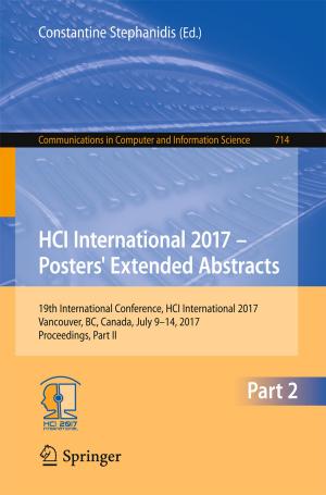 Cover of HCI International 2017 – Posters' Extended Abstracts