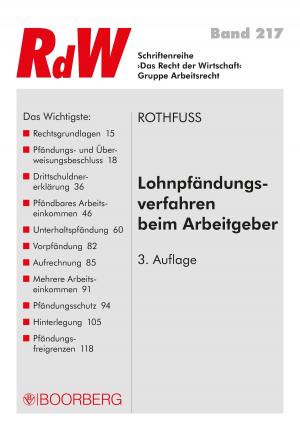 Cover of the book Lohnpfändungsverfahren beim Arbeitgeber by Jörg-Dieter Oberrath, Alexander Schmidt, Thomas Schomerus