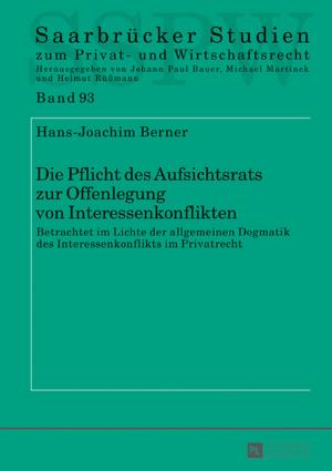 Cover of the book Die Pflicht des Aufsichtsrats zur Offenlegung von Interessenkonflikten by Oksana Fofulit