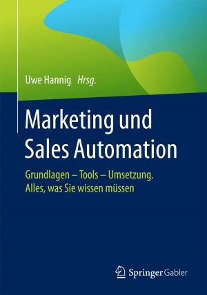 Cover of the book Marketing und Sales Automation by Jürgen Wegmann
