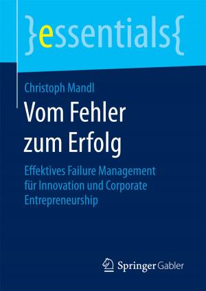 Cover of the book Vom Fehler zum Erfolg by Thomas Kessler, Immo Fritsche