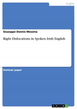 Book cover of Right Dislocations in Spoken Irish English