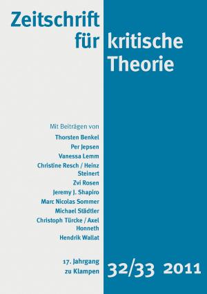 Cover of the book Zeitschrift für kritische Theorie by Gerhard Stadelmaier
