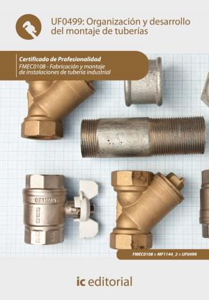 Cover of the book Organización y desarrollo del montaje de tuberías by David Solé Almagro