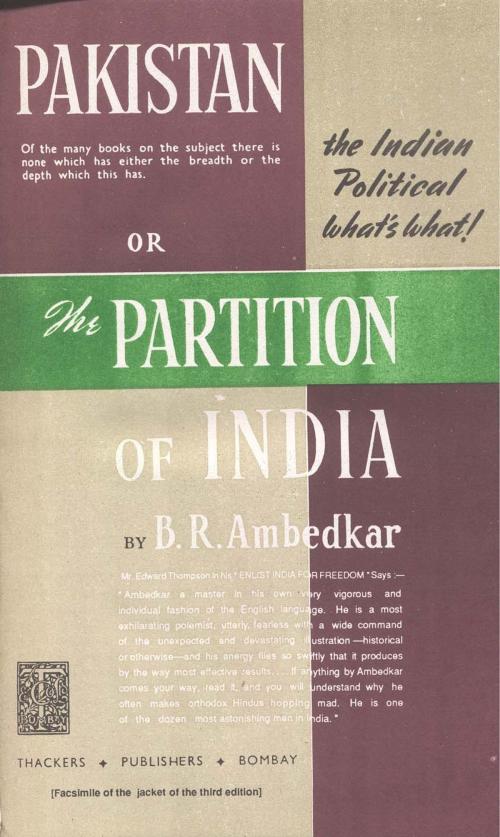 Cover of the book Pakistan or the Partition of India by B.R. Ambedkar, Kar Publishing