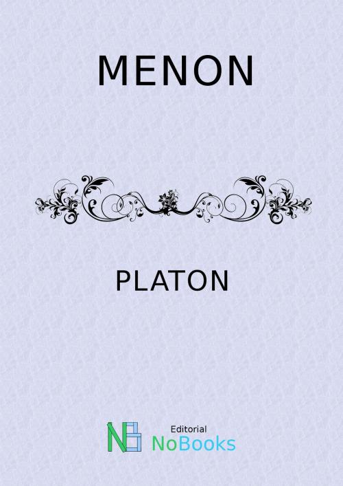 Cover of the book Menon by Platon, NoBooks Editorial