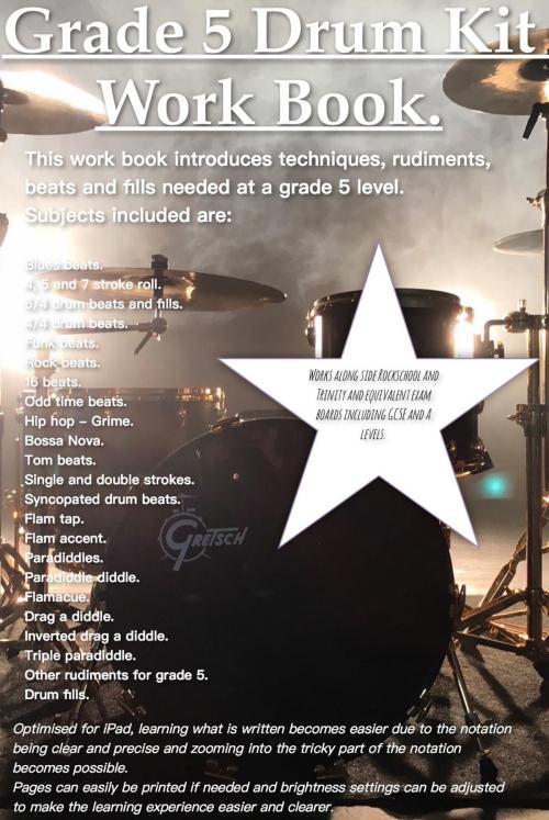 Cover of the book Grade 5 Drum Kit Work Book. by James Packer, James Packer