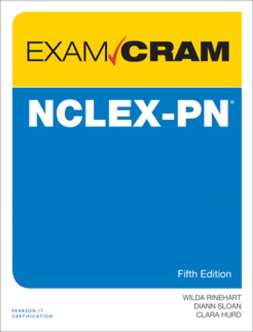 Cover of the book NCLEX-PN Exam Cram by Wilda Rinehart, Diann Sloan, Clara Hurd, Pearson Education