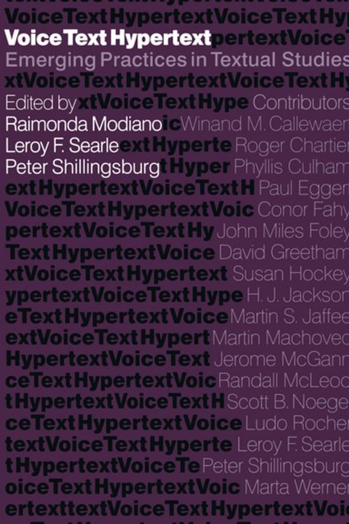 Cover of the book Voice, Text, Hypertext by , University of Washington Press