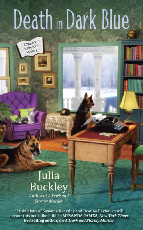 Cover of the book Death in Dark Blue by Julia Buckley, Penguin Publishing Group