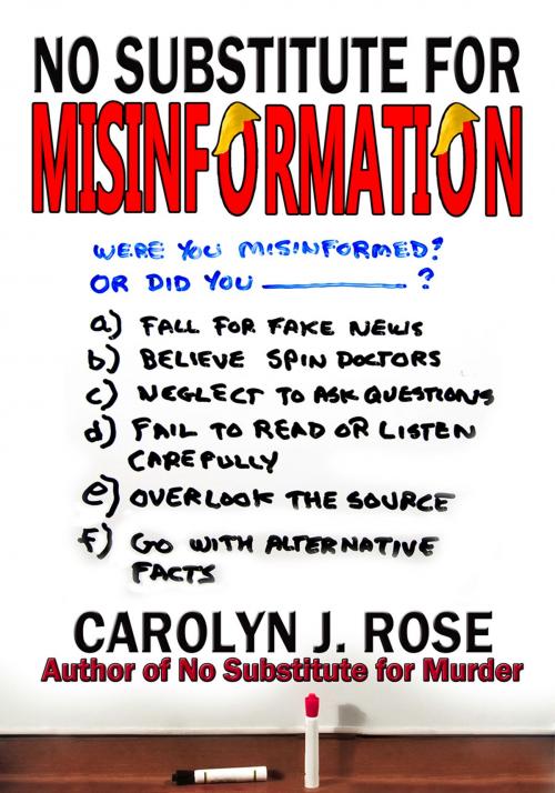 Cover of the book No Substitute for Misinformation by Carolyn J. Rose, Carolyn J. Rose