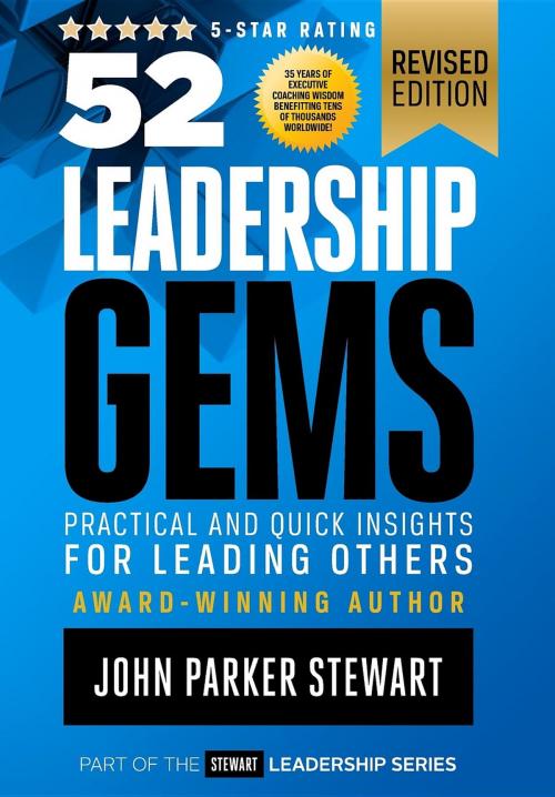 Cover of the book 52 Leadership Gems by John Parker Stewart, Conductor Publishing