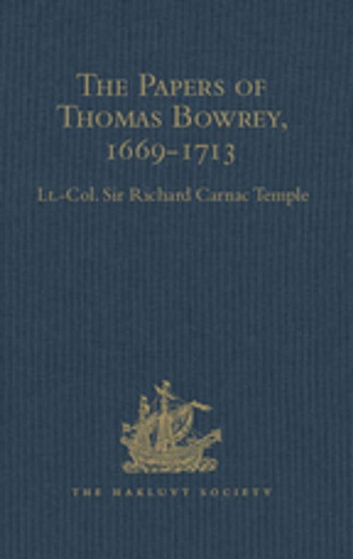Cover of the book The Papers of Thomas Bowrey, 1669-1713 by , Taylor and Francis