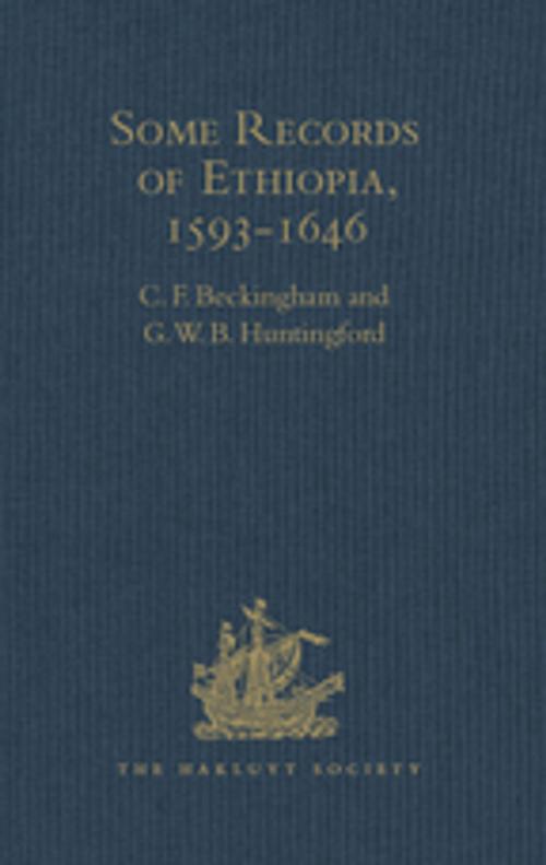 Cover of the book Some Records of Ethiopia, 1593-1646 by G.W.B. Huntingford, Taylor and Francis