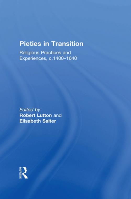 Cover of the book Pieties in Transition by Elisabeth Salter, Taylor and Francis