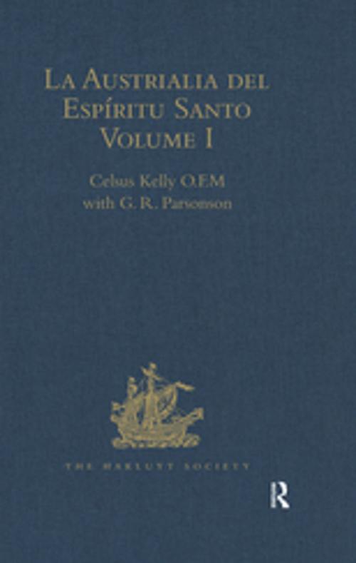 Cover of the book La Austrialia del Espíritu Santo by Celsus Kelly O.F.M, G. R. Parsonson, Taylor and Francis