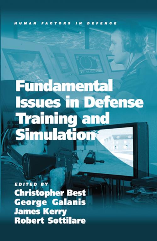 Cover of the book Fundamental Issues in Defense Training and Simulation by George Galanis, Robert Sottilare, CRC Press