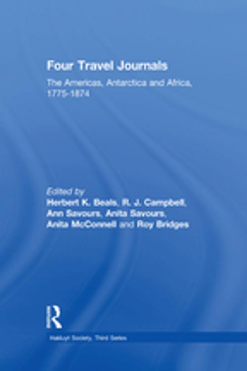 Cover of the book Four Travel Journals / The Americas, Antarctica and Africa / 1775-1874 by , Taylor and Francis