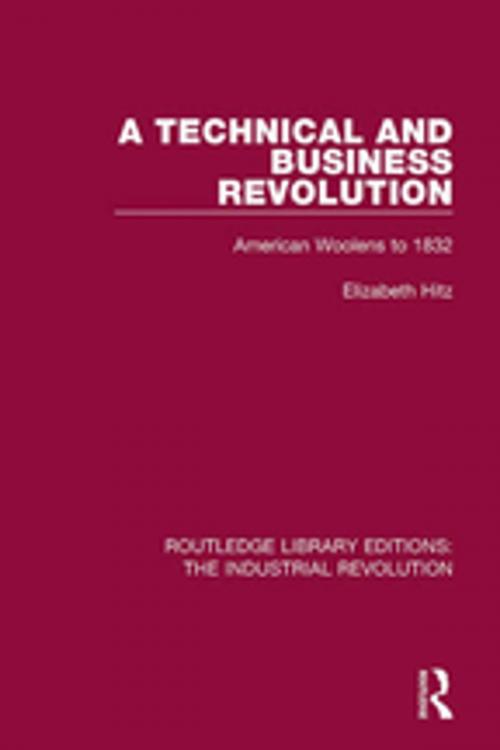 Cover of the book A Technical and Business Revolution by Elizabeth Hitz, Taylor and Francis