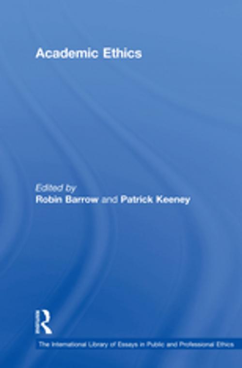 Cover of the book Academic Ethics by Patrick Keeney, Taylor and Francis