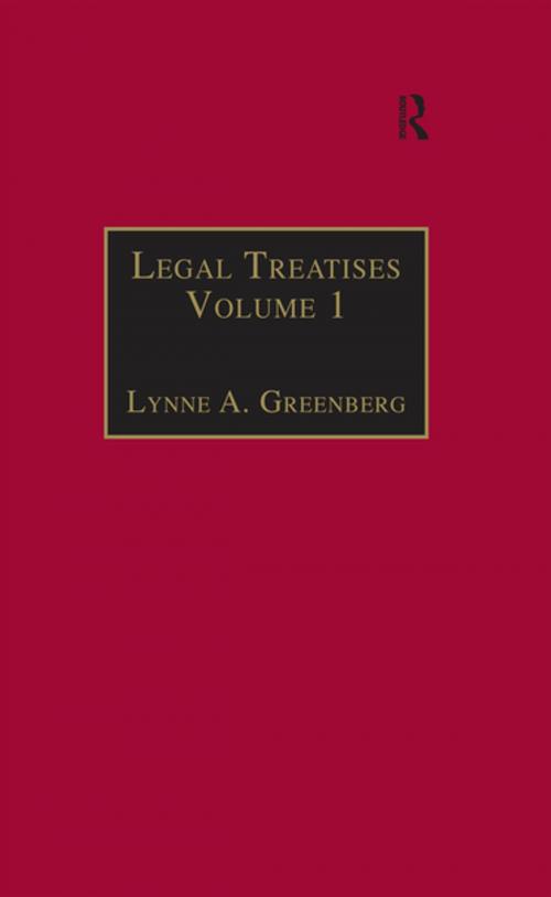 Cover of the book Legal Treatises by Lynne A. Greenberg, Taylor and Francis