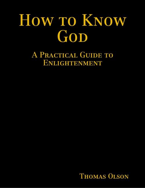 Cover of the book How to Know God: A Practical Guide to Enlightenment by Thomas Olson, Lulu.com