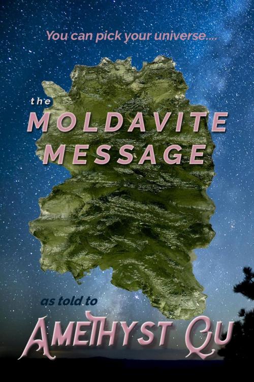 Cover of the book The Moldavite Message by Amethyst Qu, Peachfront Press